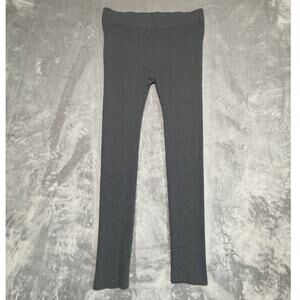 Lunya CottonSilk Ribbed Leggings Womens XL Grey Quiet Luxury Sleepwear Cozy Soft